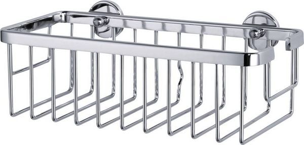 Produktbild: Tesa 40201-00000-00 ALUXX Duschkorb Klebstoff Chrom (gl&auml;nzend)