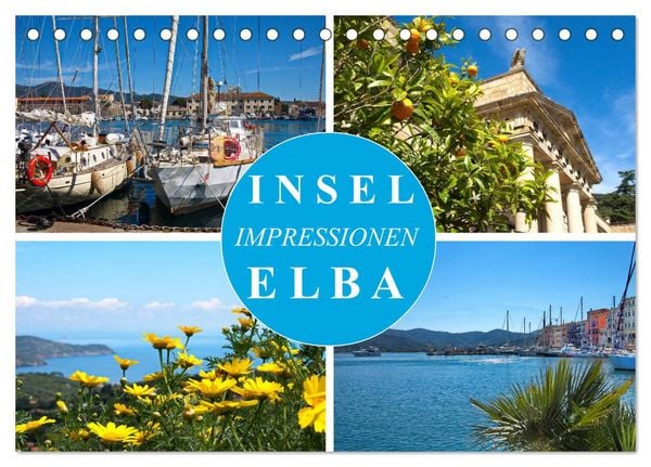 Produktbild: Insel Elba Impressionen (Tischkalender 2026 DIN A5 quer), CALVENDO Monatskalender