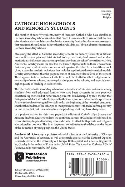 Produktbild: Catholic High Schools and Minority Students