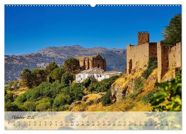 Produktbild: Ronda in Andalusien - Stadt auf einem Felsplateau (Wandkalender 2026 DIN A2 quer), CALVENDO Monatskalender
