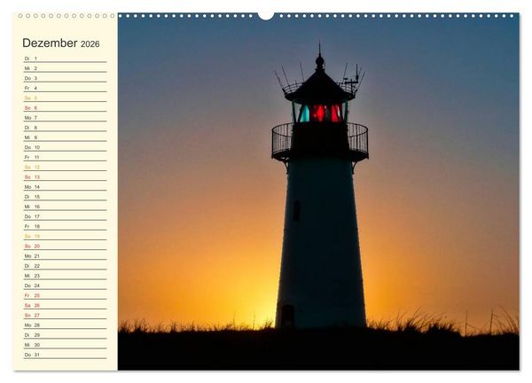 Produktbild: Leuchtt&uuml;rme - maritime Wegweiser weltweit (Wandkalender 2026 DIN A2 quer), CALVENDO Monatskalender