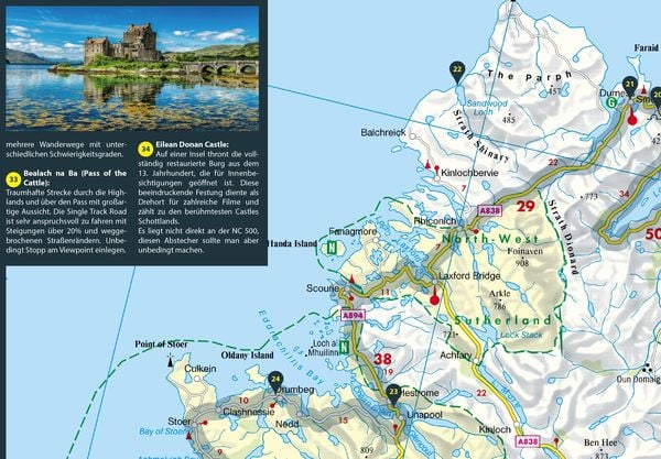 Produktbild: FolyMaps Karte Schottlands North Coast 500