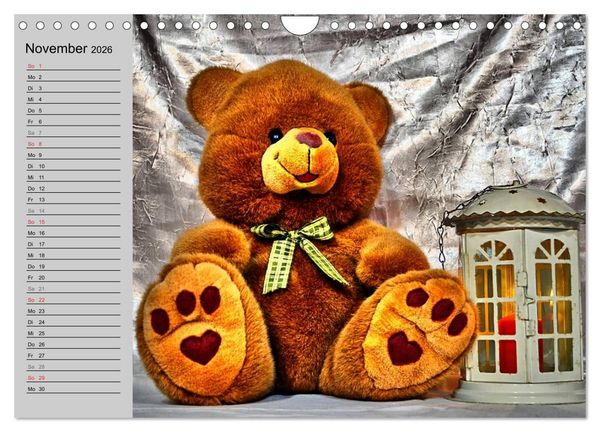 Produktbild: TEDDYB&Auml;R, OH TEDDYB&Auml;R... (Wandkalender 2026 DIN A4 quer), CALVENDO Monatskalender