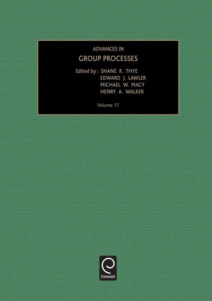 Produktbild: Advances in Group Processes