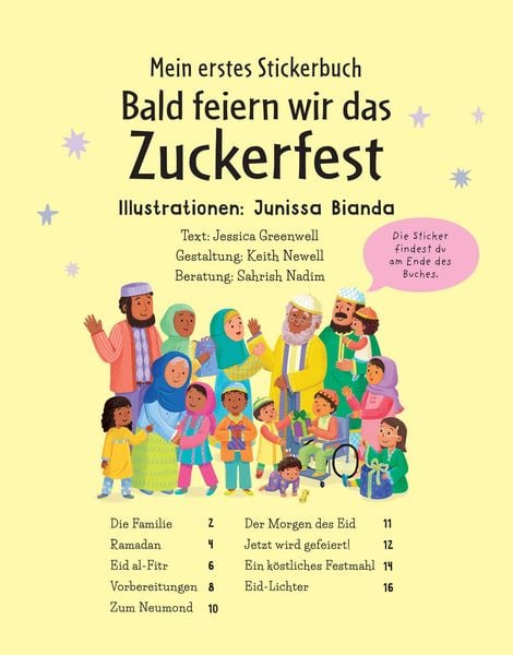 Produktbild: Mein erstes Stickerbuch: Bald feiern wir das Zuckerfest