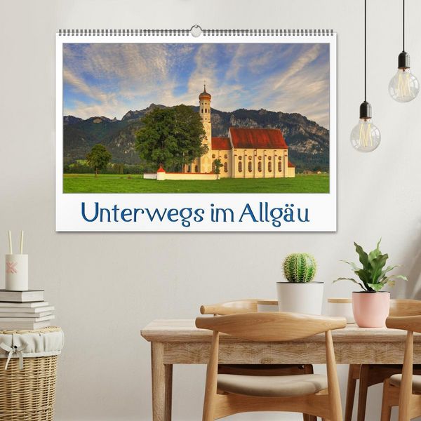 Produktbild: Unterwegs im Allg&auml;u (Wandkalender 2026 DIN A2 quer), CALVENDO Monatskalender