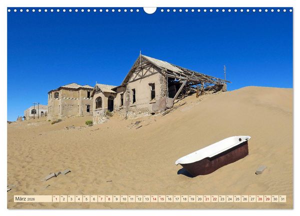 Produktbild: Kolmannskuppe Lost Place in Namibia (Wandkalender 2026 DIN A3 quer), CALVENDO Monatskalender