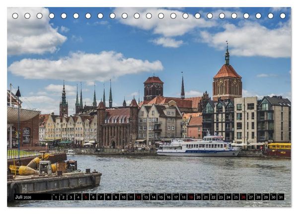Produktbild: Ein Wochenende in Danzig (Tischkalender 2026 DIN A5 quer), CALVENDO Monatskalender