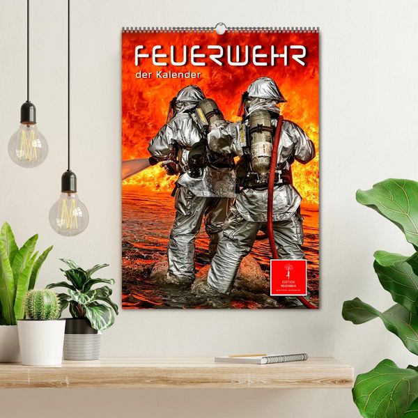 Produktbild: Feuerwehr - der Kalender (Wandkalender 2026 DIN A2 hoch), CALVENDO Monatskalender