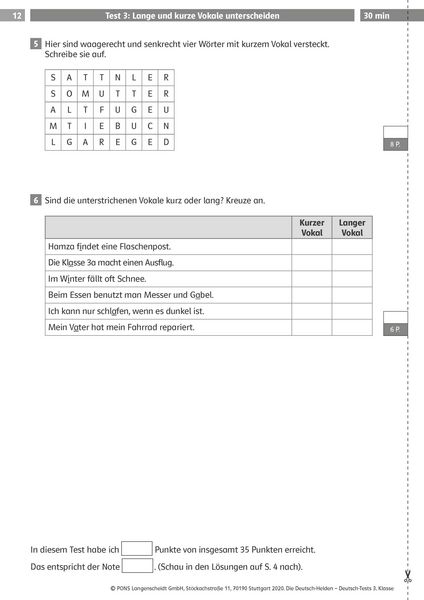Produktbild: Deutsch-Tests 3. Klasse