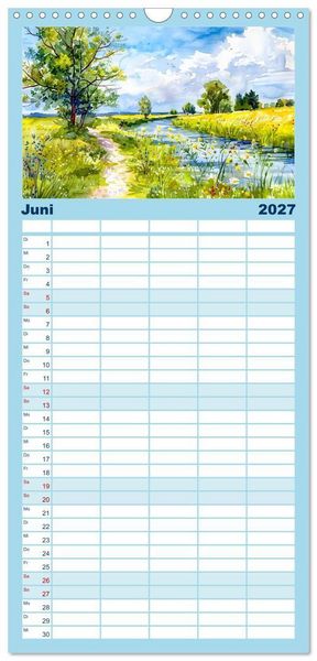 Produktbild: Familienplaner 2027 - Havelland Flair - Immer in Flussn&auml;he mit 5 Spalten (Wandkalender, 21 x 45 cm) CALVENDO