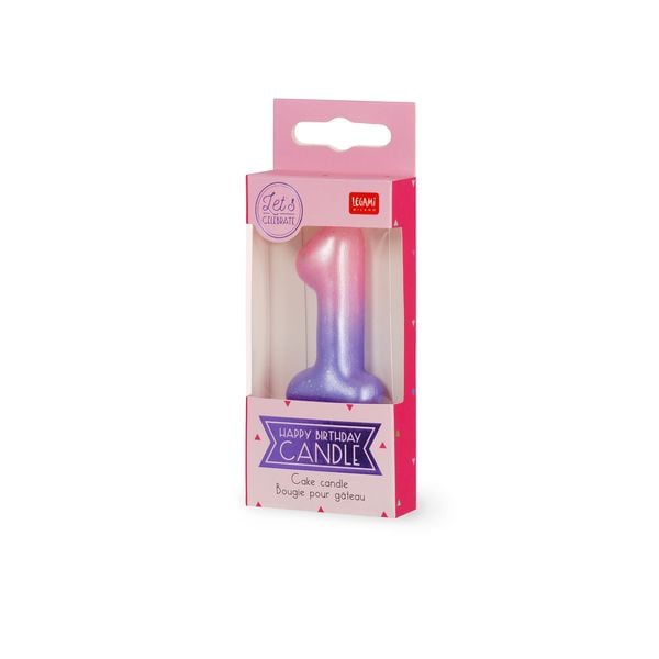 Produktbild: Legami Geburtstagskerze - Happy Birthday - Pink - 1