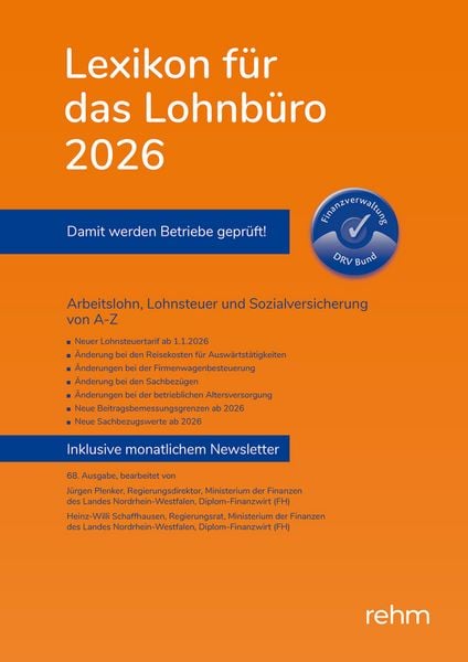 Produktbild: Lexikon f&uuml;r das Lohnb&uuml;ro 2026 (E-Book EPUB)