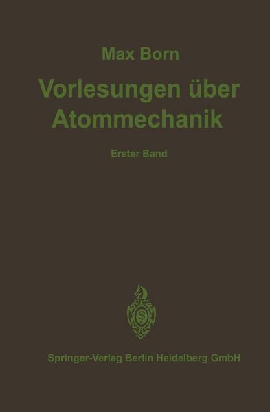 Produktbild: Vorlesungen &uuml;ber Atommechanik