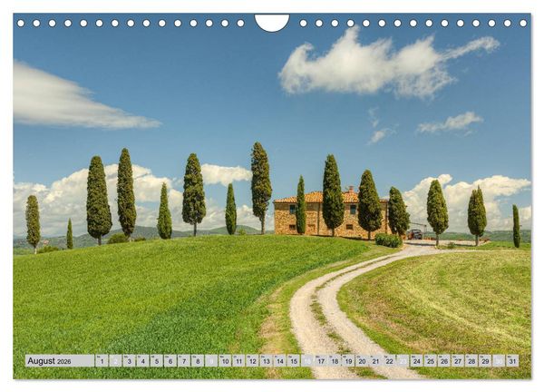 Produktbild: Wundersch&ouml;ne Toskana (Wandkalender 2026 DIN A4 quer), CALVENDO Monatskalender