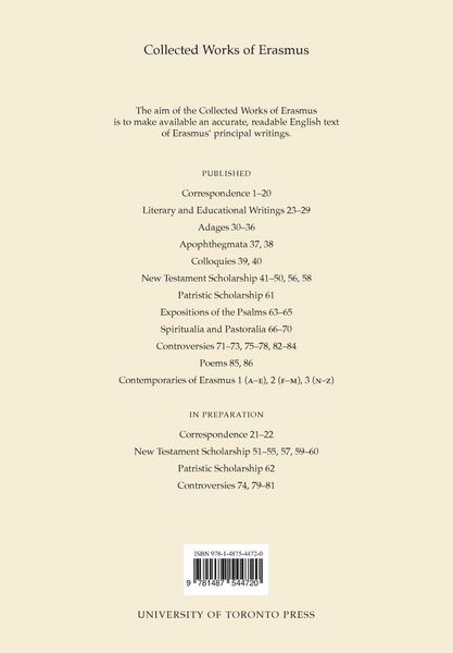 Produktbild: Collected Works of Erasmus