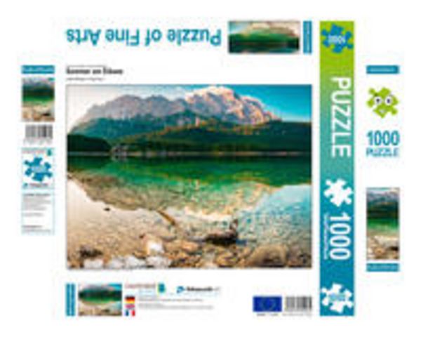 CALVENDO Puzzle Sommer am Eibsee | 1000 Teile Lege-Größe 64x48cm Foto-Puzzle für glückliche Stunden
