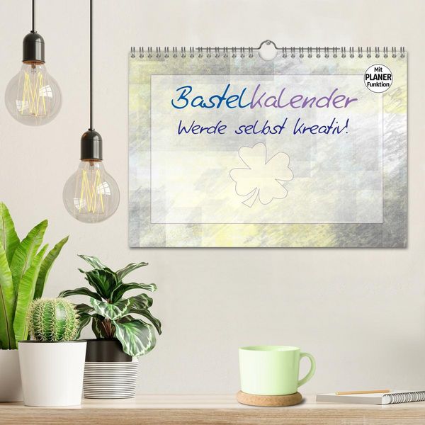 Produktbild: BASTELKALENDER Werde selbst kreativ! (Wandkalender 2026 DIN A4 quer), CALVENDO Monatskalender