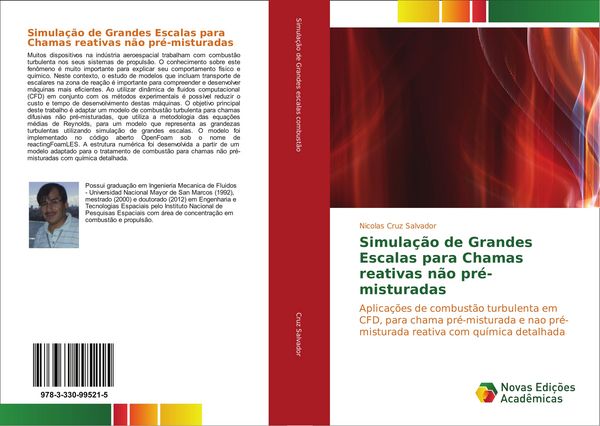 Produktbild: Simula&ccedil;&atilde;o de Grandes Escalas para Chamas reativas n&atilde;o pr&eacute;-misturadas