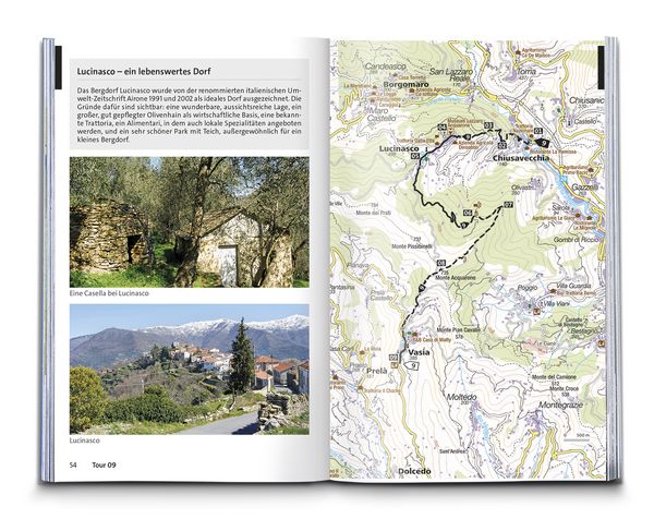 Produktbild: KOMPASS Wanderf&uuml;hrer Ligurien mit Cinque Terre, 50 Touren mit Extra-Tourenkarte