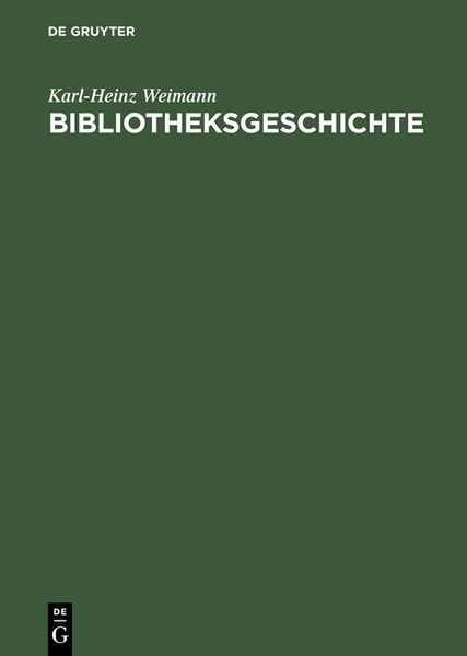 Produktbild: Bibliotheksgeschichte