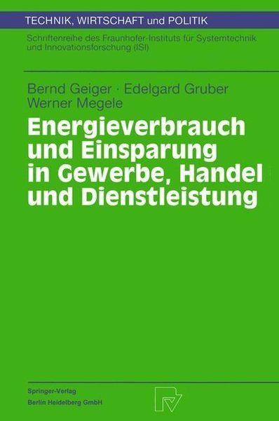 Produktbild: Energieverbrauch und Einsparung in Gewerbe, Handel und Dienstleistung