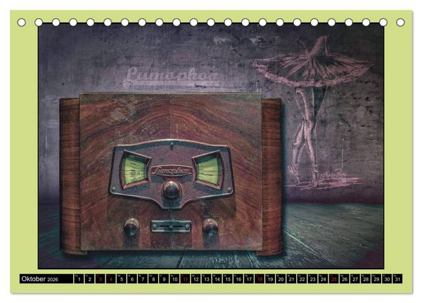 Produktbild: RADIO LEGENDEN (Tischkalender 2026 DIN A5 quer), CALVENDO Monatskalender