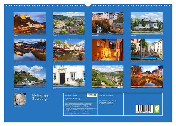 Produktbild: Idyllisches Saarburg (hochwertiger Premium Wandkalender 2026 DIN A2 quer), Kunstdruck in Hochglanz