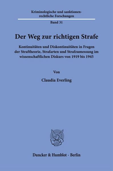Produktbild: Der Weg zur richtigen Strafe
