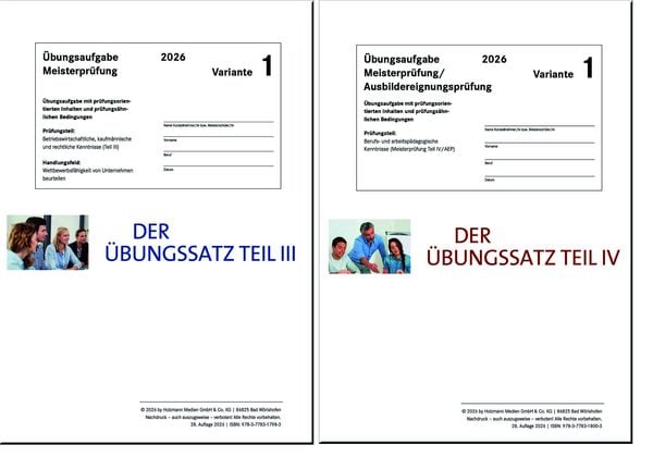 Produktbild: Das &Uuml;bungspaket Teile III + IV - Variante 1