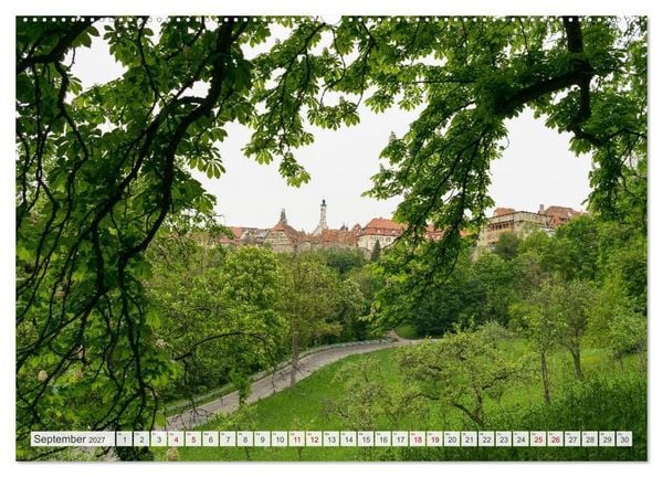 Produktbild: Ein Spaziergang durch Rothenburg ob der Tauber (hochwertiger Premium Wandkalender 2027 DIN A2 quer), Kunstdruck in Hochglanz