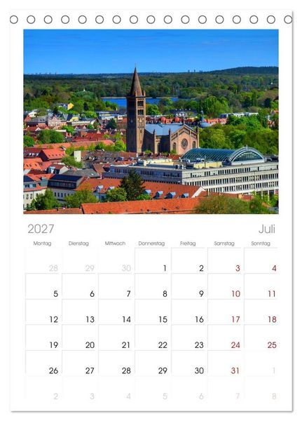 Produktbild: Tischplaner 2027 - POTSDAM. Du bist so sch&ouml;n (A5 Tischkalender zum Aufstellen) CALVENDO