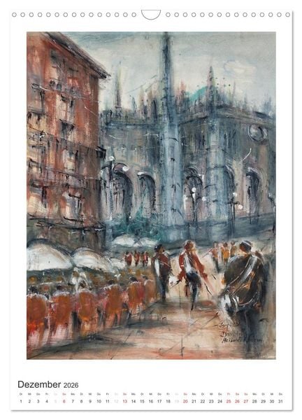 Produktbild: Ein Hauch von Impressionismus &ndash; Aquarelle von Isolde G&auml;nesch (Wandkalender 2026 DIN A3 hoch), CALVENDO Monatskalender