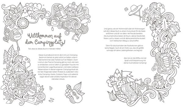 Produktbild: Ausmalreise Camping