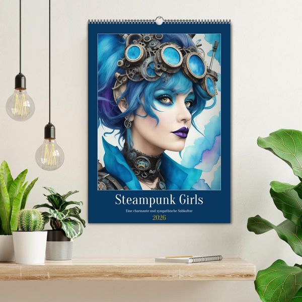 Produktbild: Steam-Punk-Girls - Eine charmante und sympathische Subkultur (Wandkalender 2026 DIN A2 hoch), CALVENDO Monatskalender