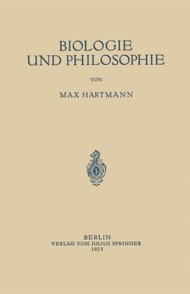 Produktbild: Biologie und Philosophie
