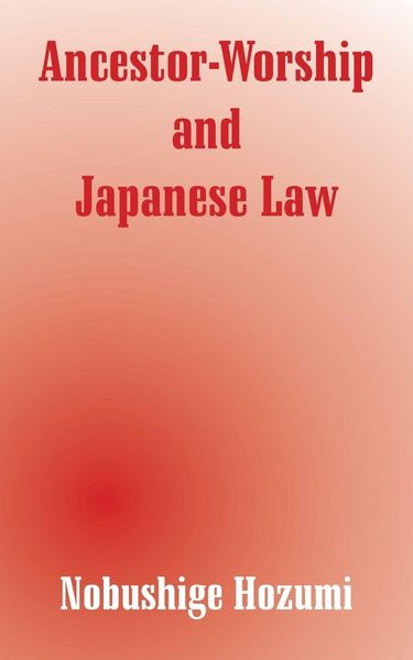 Produktbild: Ancestor-Worship and Japanese Law