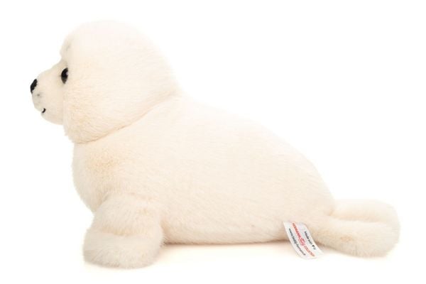 Produktbild: Teddy Hermann 90041 - Robbe wei&szlig;, Pl&uuml;sch, L&auml;nge: 25 cm
