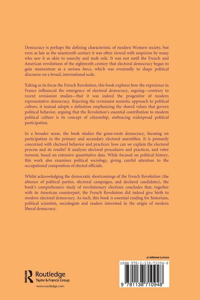 Produktbild: The French Revolution and the Birth of Electoral Democracy