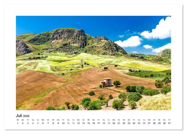 Produktbild: Sizilien - Von Palermo nach Syrakus (Wandkalender 2026 DIN A4 quer), CALVENDO Monatskalender
