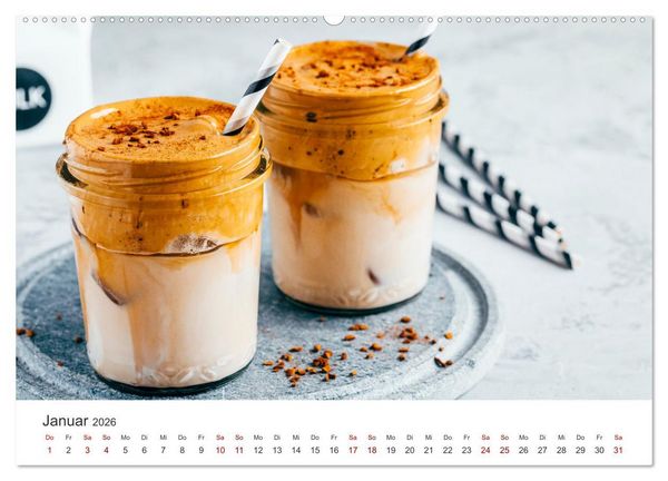 Produktbild: Genussmomente Kaffee (Wandkalender 2026 DIN A2 quer), CALVENDO Monatskalender