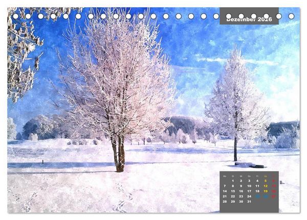 Produktbild: Heimatliches Bayern in Aquarell (Tischkalender 2026 DIN A5 quer), CALVENDO Monatskalender