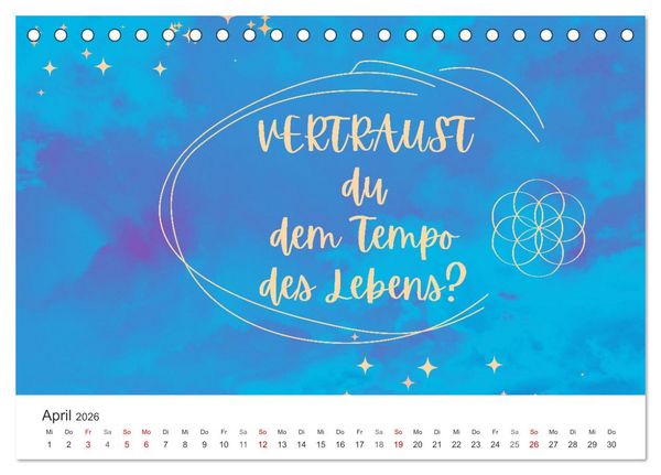 Produktbild: Lass Freude dein Kompass sein (Tischkalender 2026 DIN A5 quer), CALVENDO Monatskalender