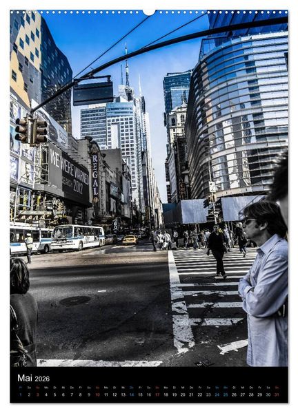Produktbild: NEW YORK &ndash; street view (hochwertiger Premium Wandkalender 2026 DIN A2 hoch), Kunstdruck in Hochglanz