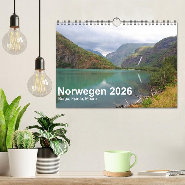 Produktbild: Norwegen 2026 - Berge, Fjorde, Moore (Wandkalender 2026 DIN A4 quer), CALVENDO Monatskalender