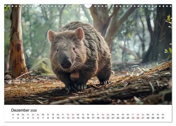 Produktbild: Wildes Down Under: Tiere des Australischen Kontinents (Wandkalender 2026 DIN A3 quer), CALVENDO Monatskalender