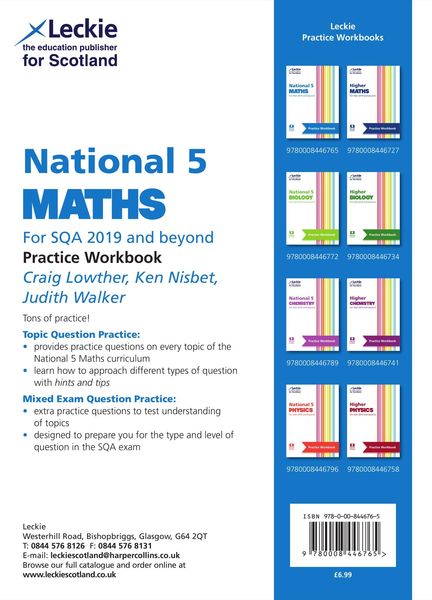 Produktbild: LECKIE N5 MATHS PRACTICE WB