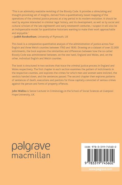 Produktbild: The Bloody Code in England and Wales, 1760&ndash;1830