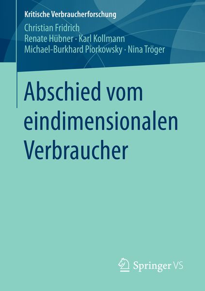 Produktbild: Abschied vom eindimensionalen Verbraucher