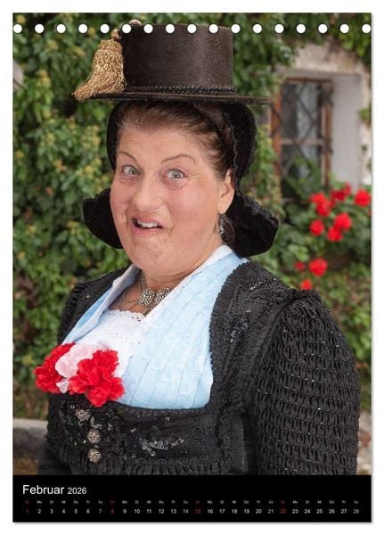 Produktbild: Dirndl und Tradition (Tischkalender 2026 DIN A5 hoch), CALVENDO Monatskalender